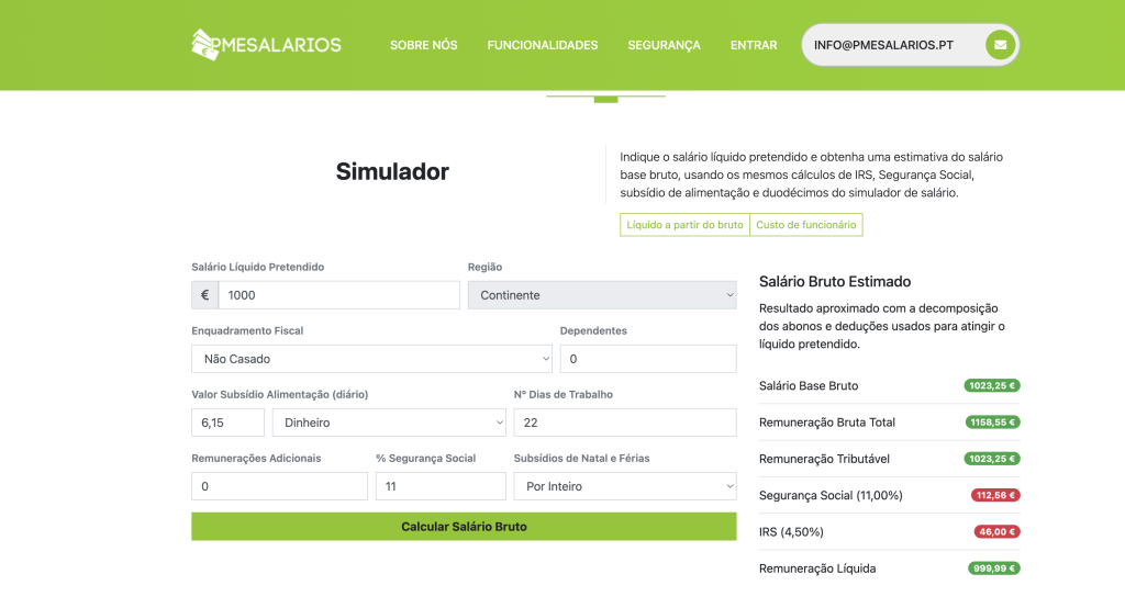 simulador de salario bruto